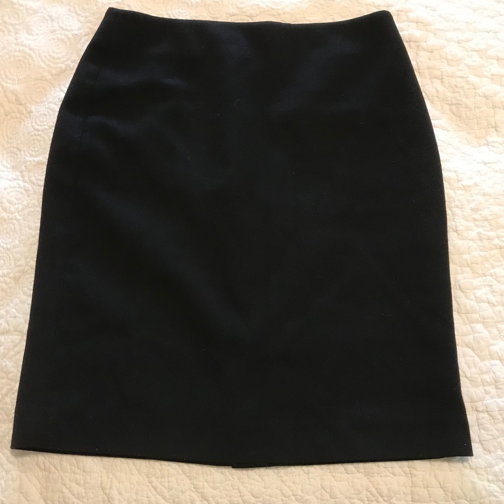 Talbots black fully lined midi skirt (2P)